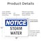 Signmission Storm Water, 18 in W x Rectangle, Plastic OS-2PACK-NS-P-1218-L-18500 - alternate 4